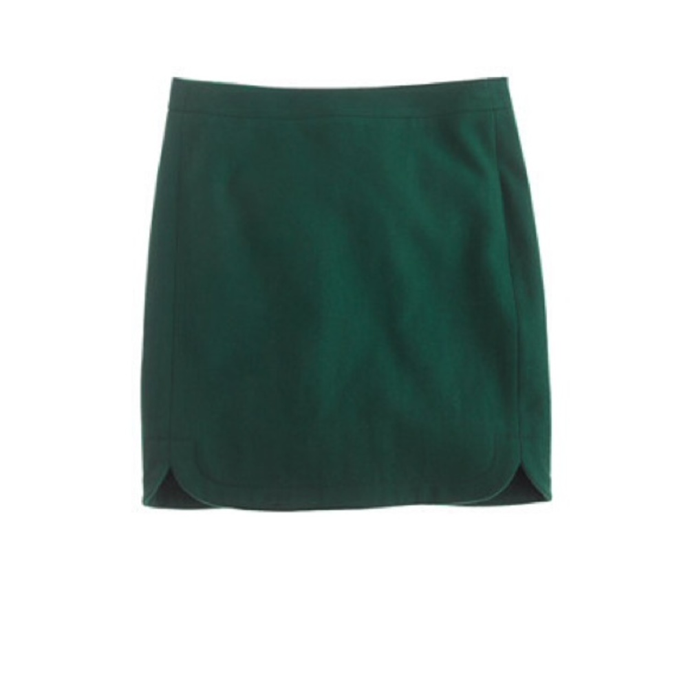 JCREW SHIRTTAIL MINI IN WOOL